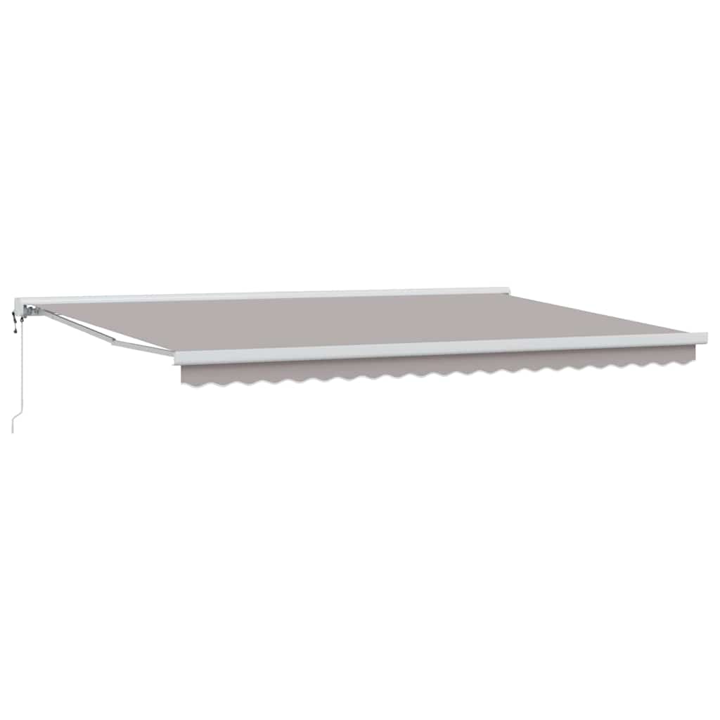 Markise Hellgrau 500 x 300 x 165 cm Polyester und Aluminium