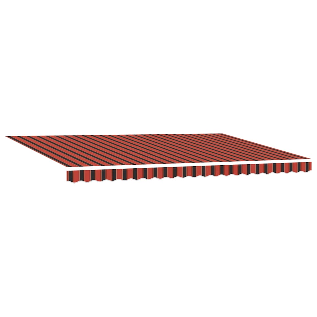 Elektrische ausziehbare Markise Orange und Braun 500 x 300 cm