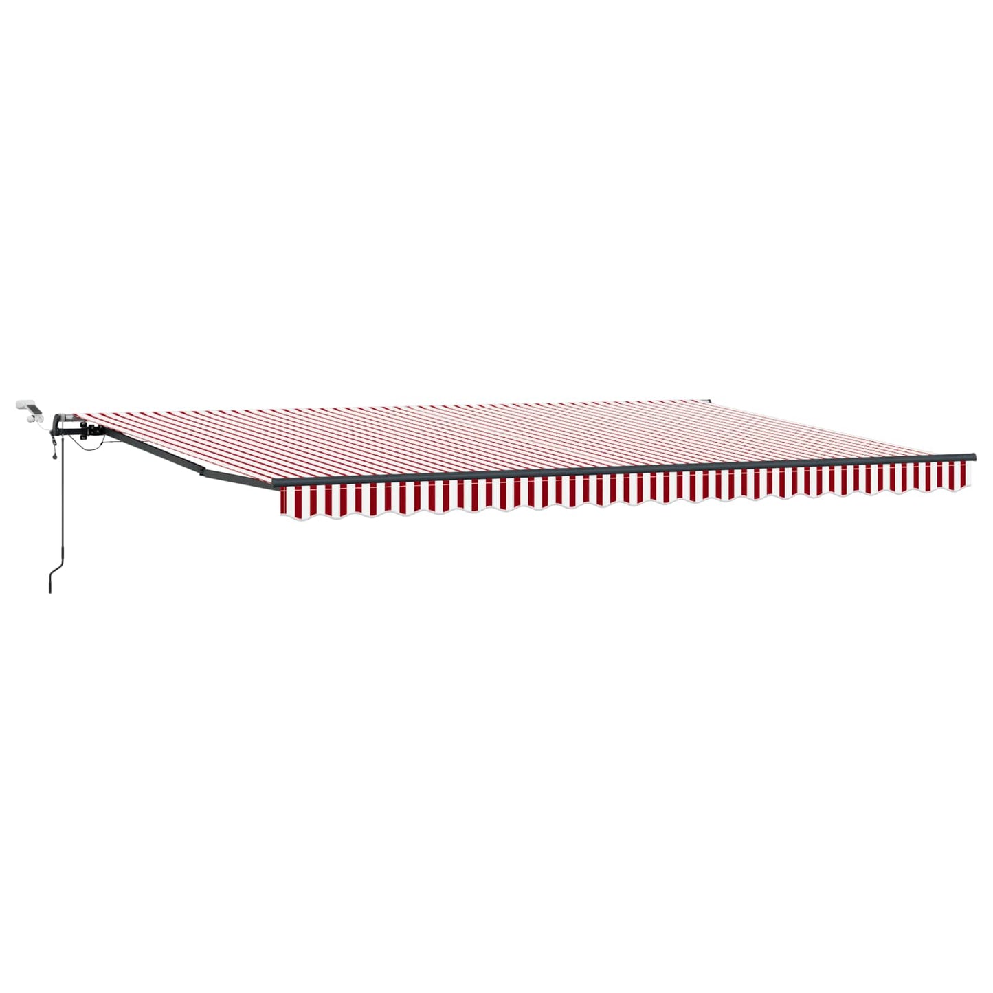 Markisenstoff mit Rot und Weiß 500 x 350 cm Polyester