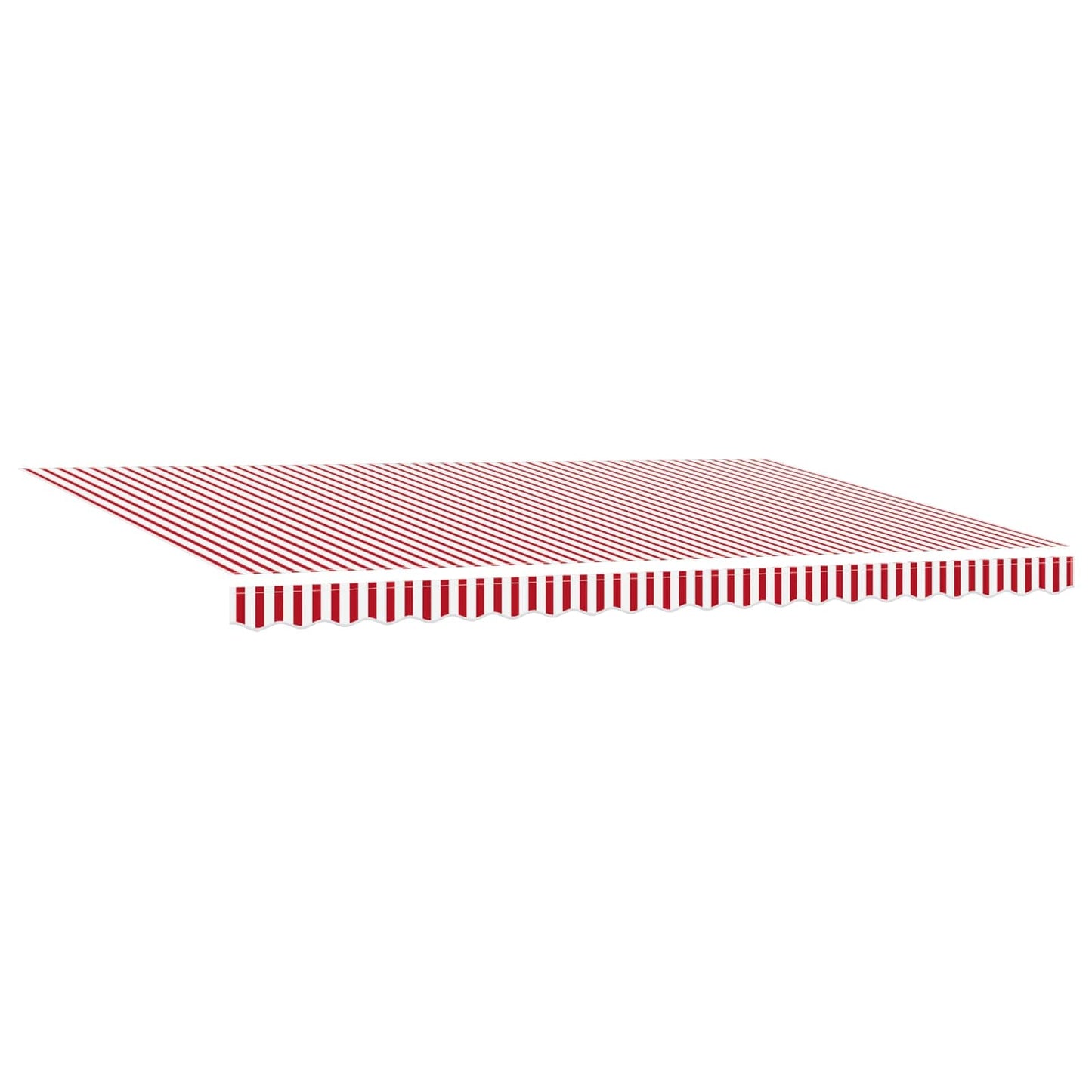 Markisenstoff mit Rot und Weiß 500 x 350 cm Polyester