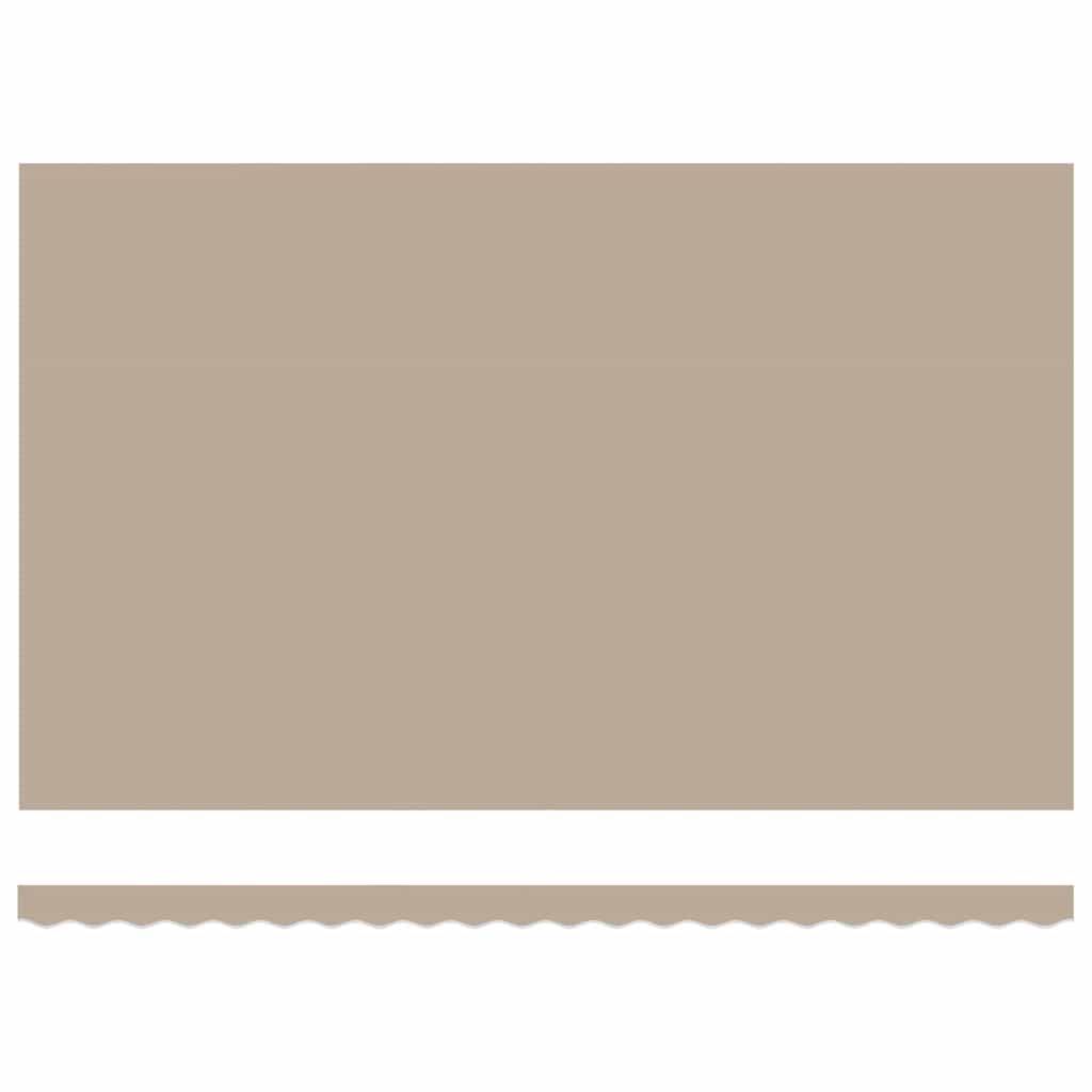 Einziehbare Markise Beige 500 x 350 cm Polyester und Aluminium