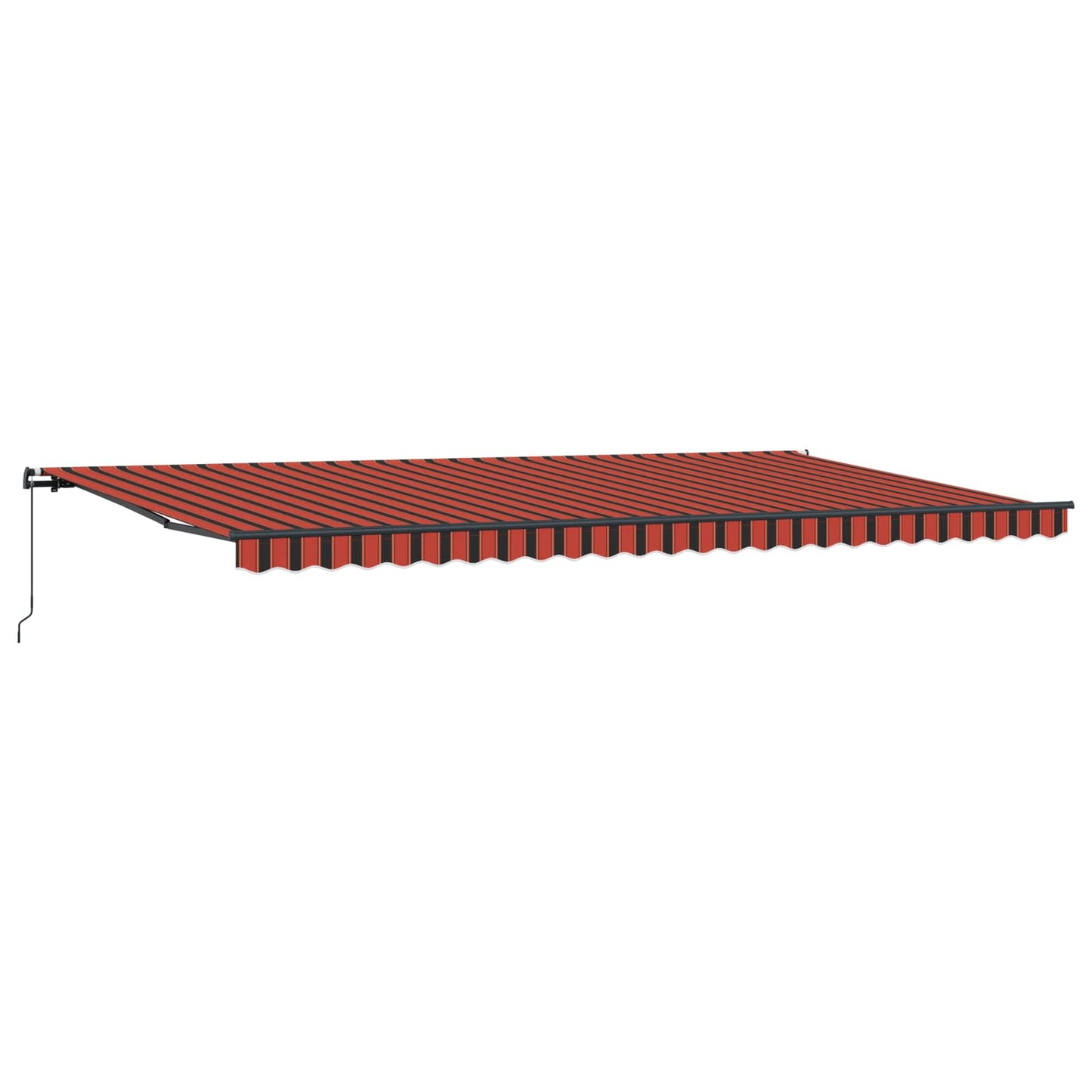 Einziehbare Markise Orange und Braun 600 x 300 cm