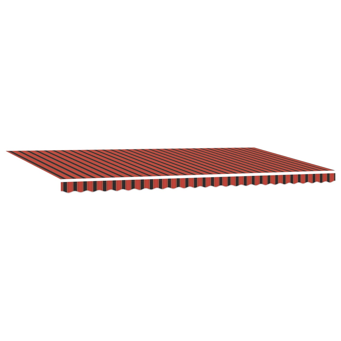 Markisenstoff mit Orange und Braun 600 x 300 cm Polyester