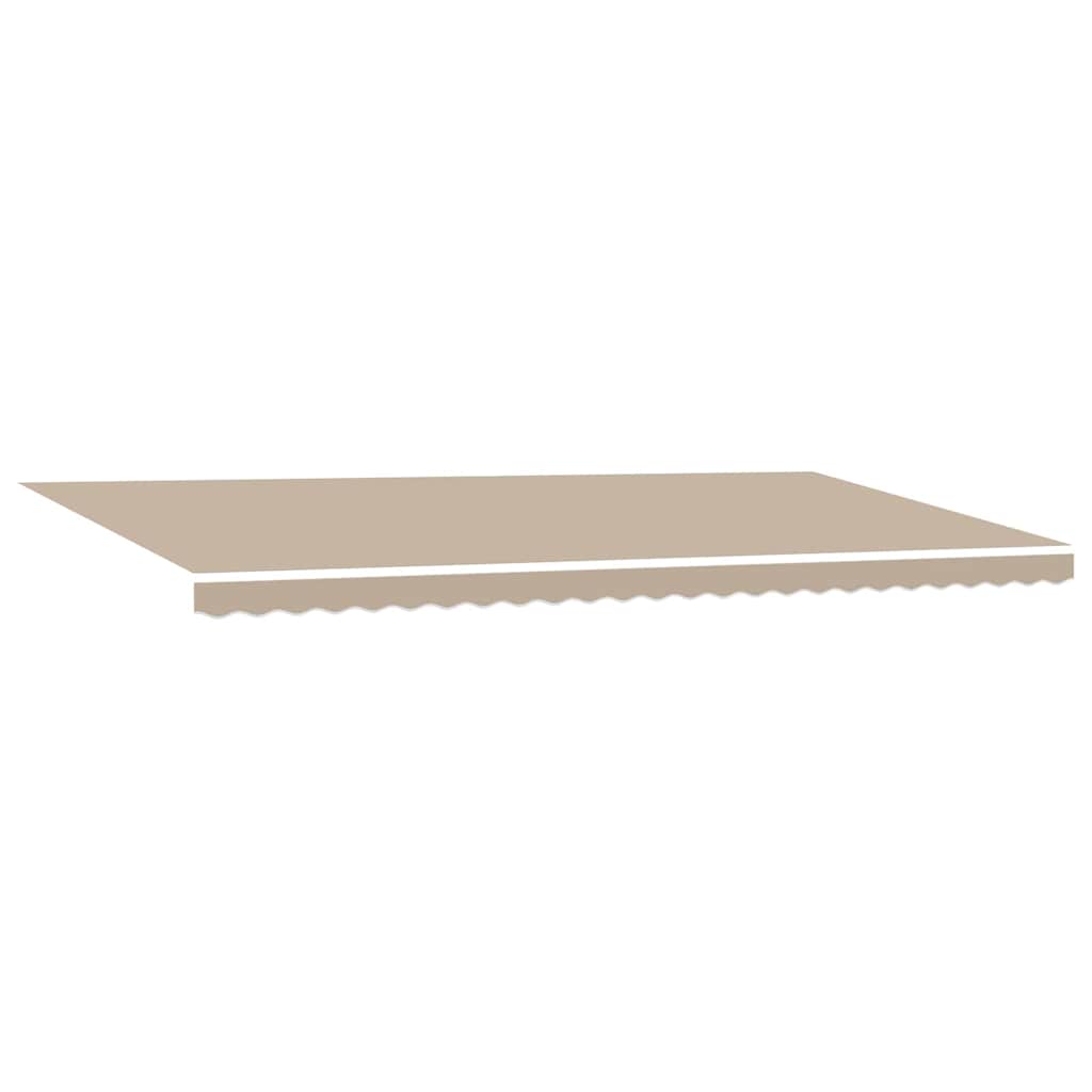 Einziehbare Markise Beige 600 x 300 cm Polyester und Aluminium