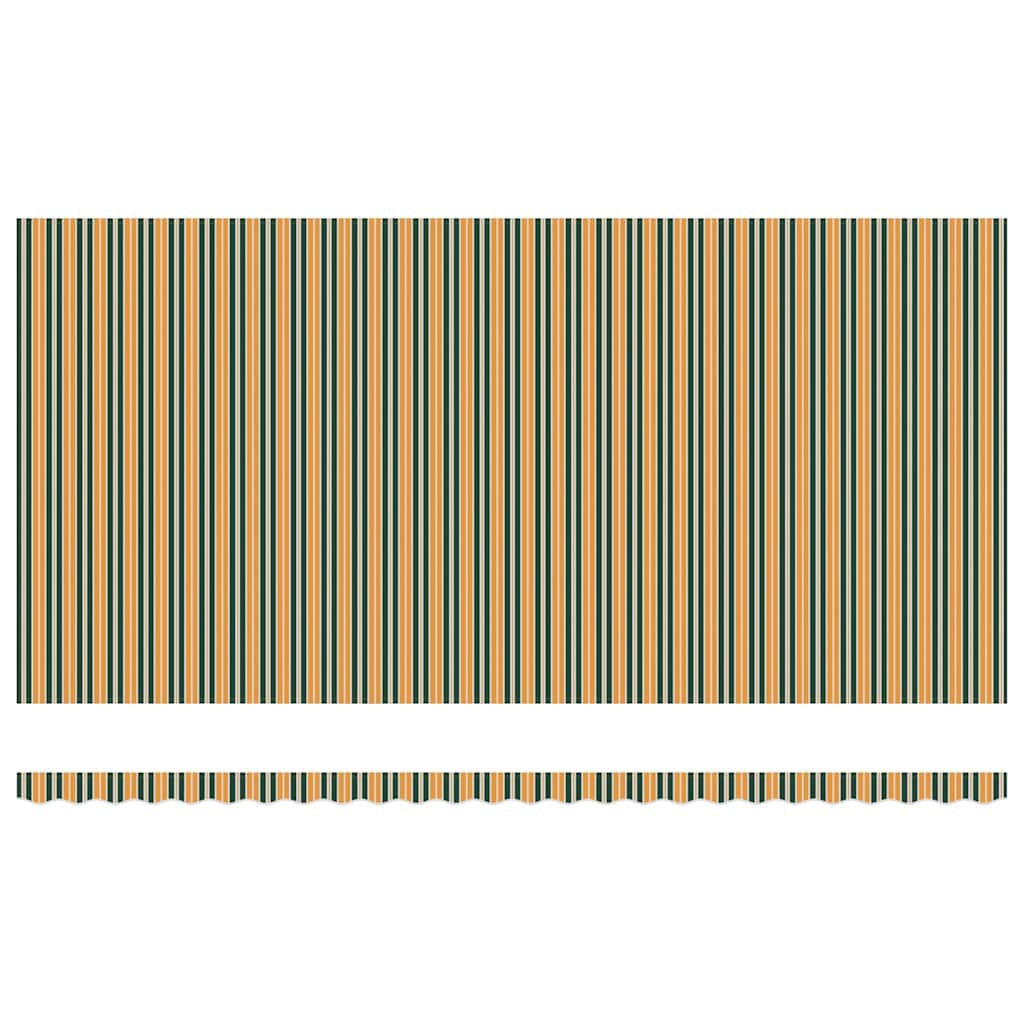 Elektrische ausziehbare Markise Grün und Gelb 600 x 300 cm