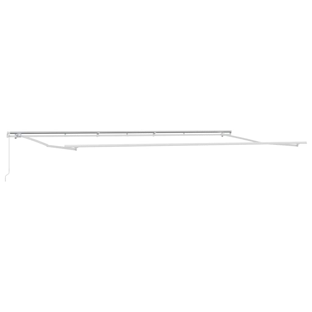Einziehbare Markise Beige 600 x 350 cm Polyester und Aluminium