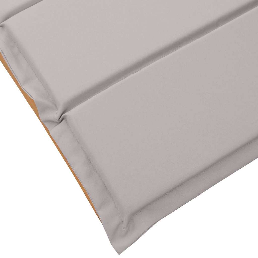 Sonnenliege mit Kissen 2 pcs Taupe Massivholz Akazie