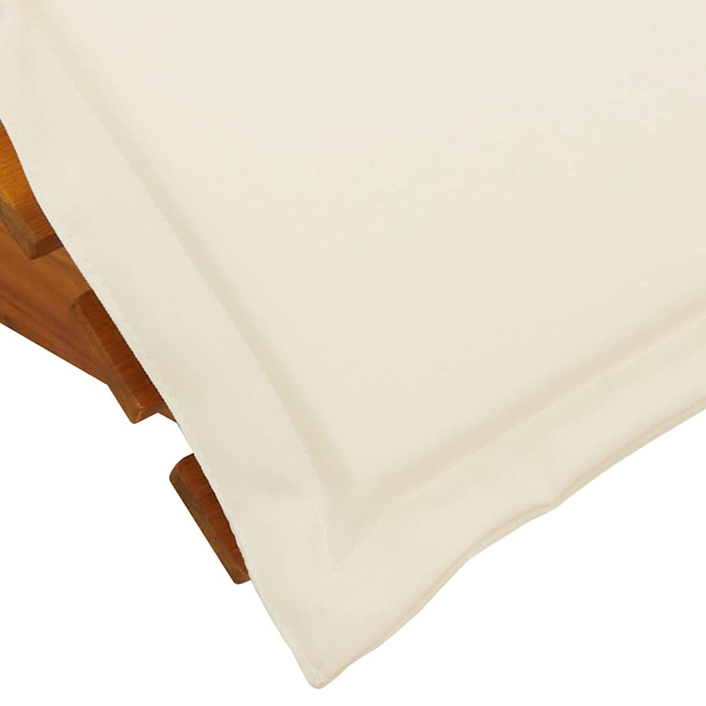 Sonnenliege mit Kissen 2-Person 2 pcs Braun Massivholz Akazie