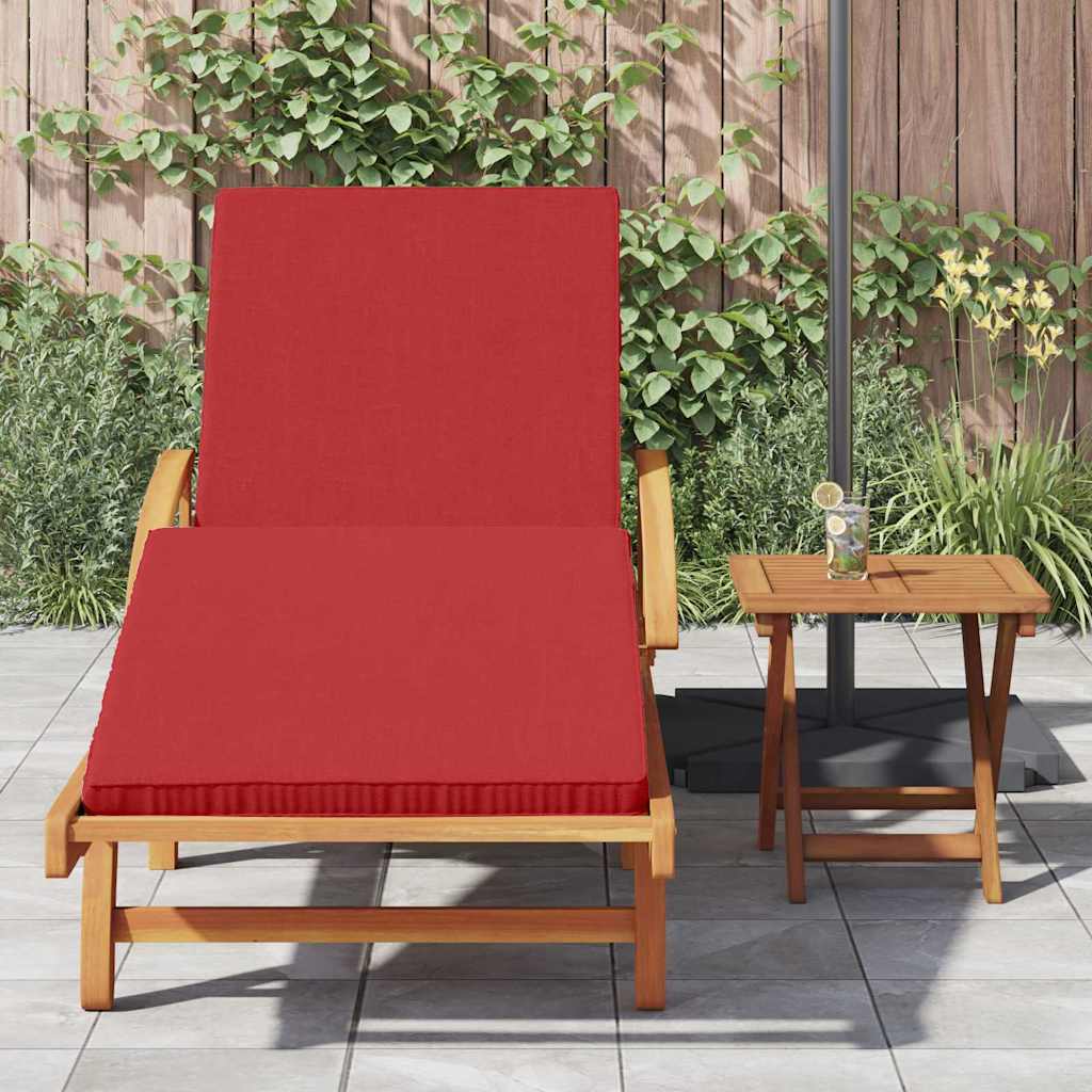 Sonnenliege 2 pcs Rot 200 x 67 x 84 cm Massivholz Akazie