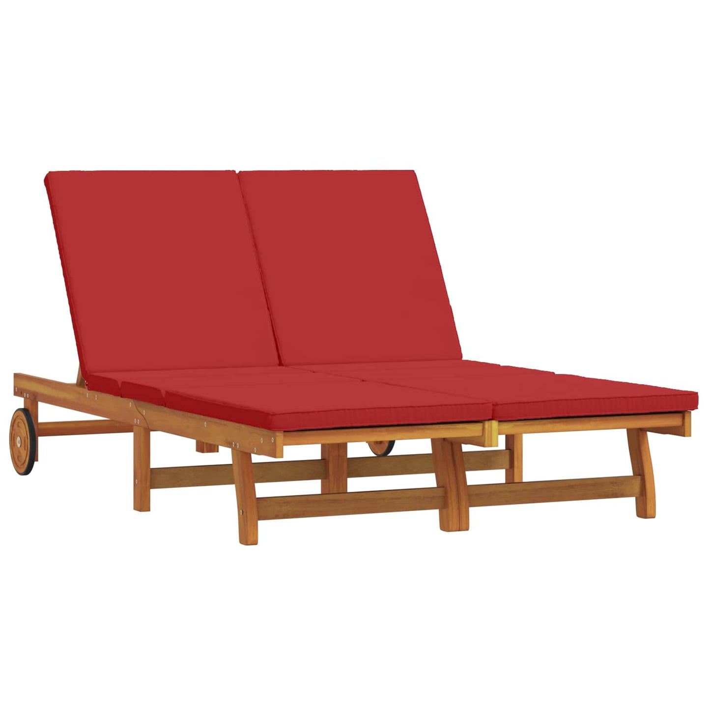 Sonnenliege Braun 125 x 200 x 84 cm Massivholz Akazie