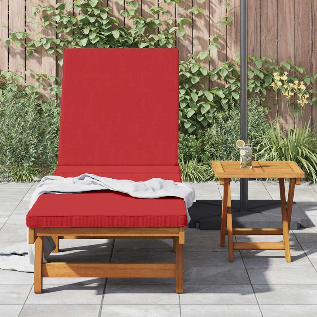 Sonnenliege 1-Person 2 pcs Braun Massivholz Akazie