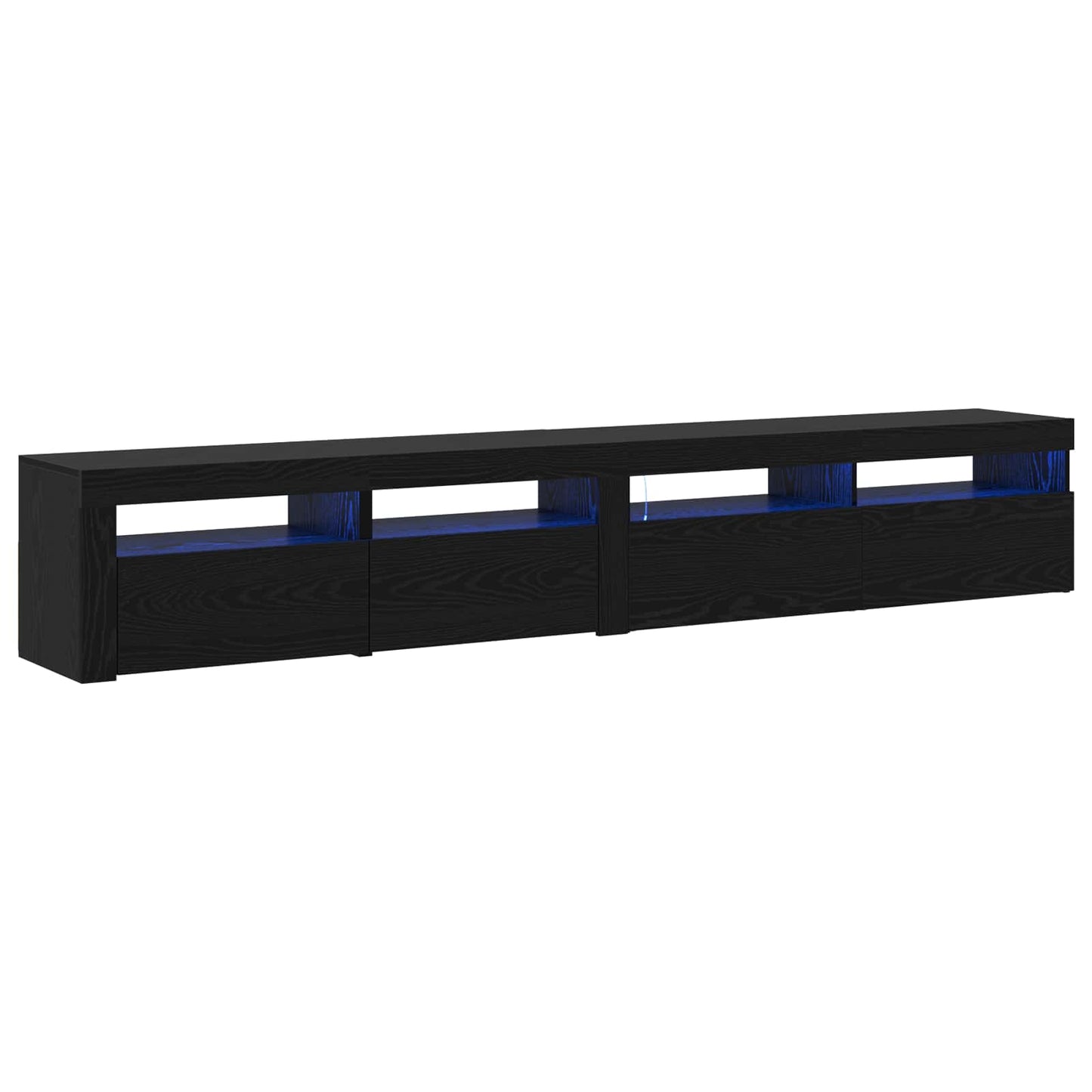 TV-Schränk 2 pcs Schwarz Eichen-Optik 240 x 35 x 40 cm
