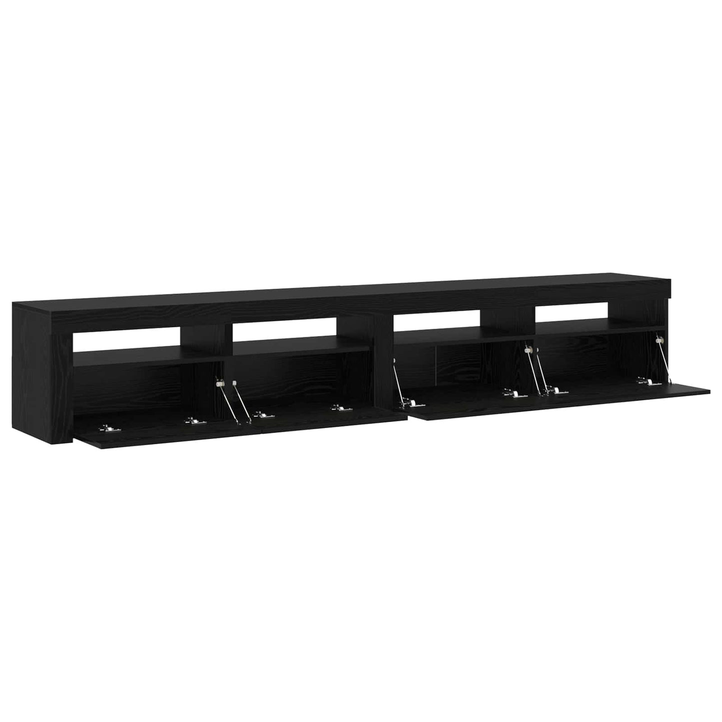 TV-Schränk 2 pcs Schwarz Eichen-Optik 240 x 35 x 40 cm