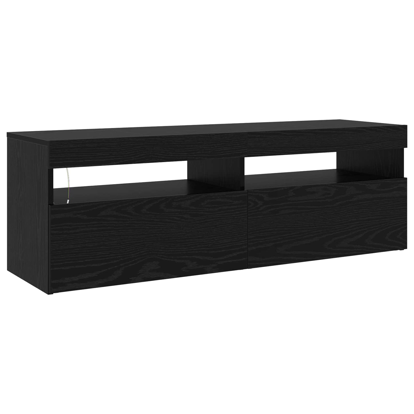 TV-Schränk 2 pcs Schwarz Eichen-Optik 240 x 35 x 40 cm