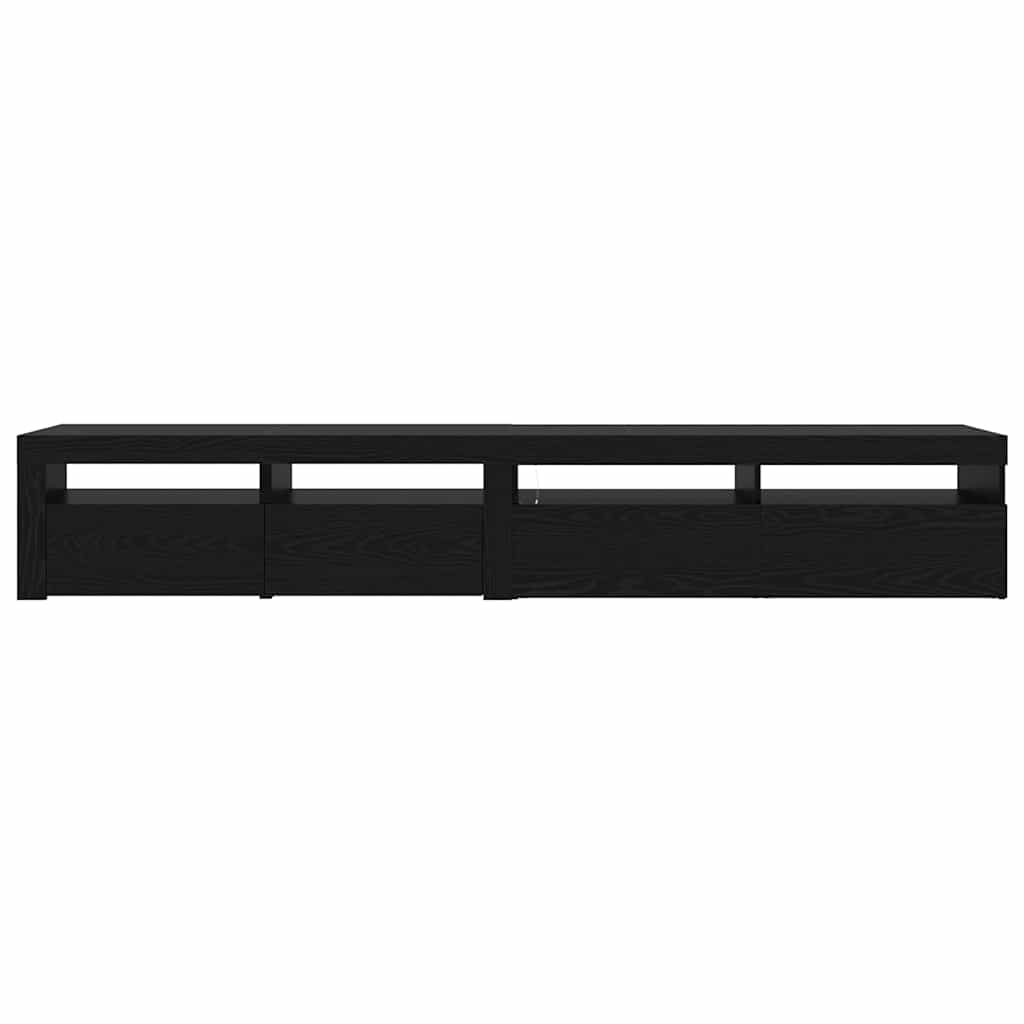 TV-Schränk 2 pcs Schwarz Eichen-Optik 240 x 35 x 40 cm