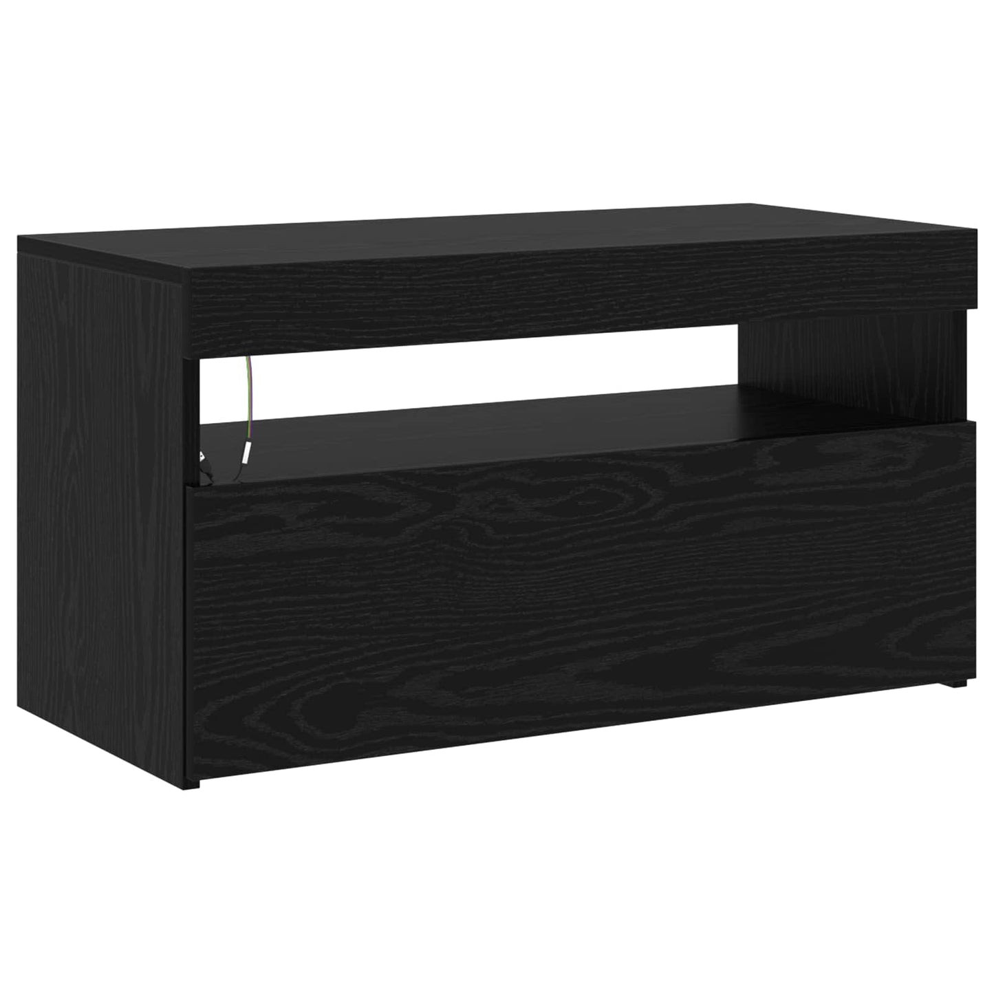 TV-Schränk 2 pcs Schwarz Eichen-Optik 215 x 36,5 x 40 cm