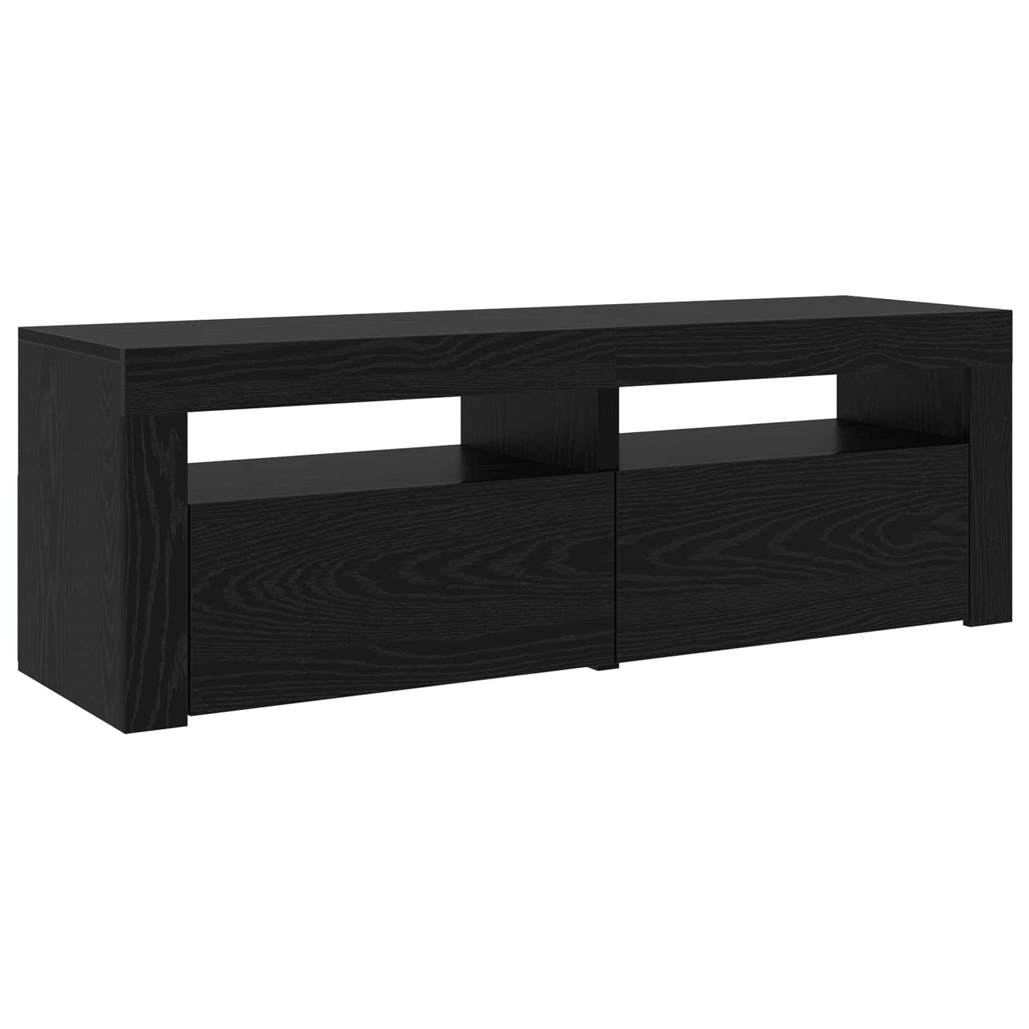 TV-Schränk 2 pcs Schwarz Eichen-Optik 180 x 35 x 40 cm