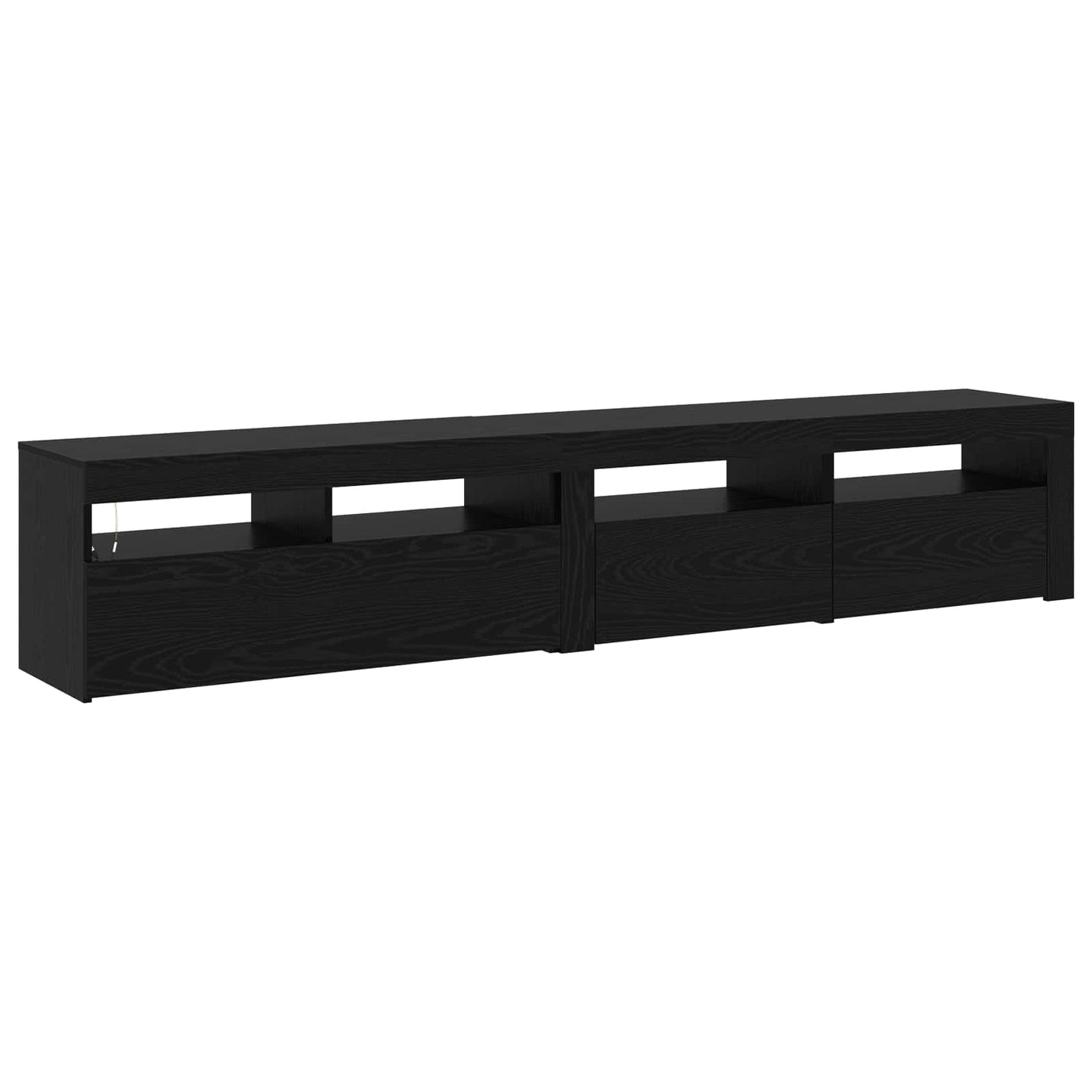 TV-Schränk 2 pcs Schwarz Eichen-Optik 210 x 35 x 40 cm