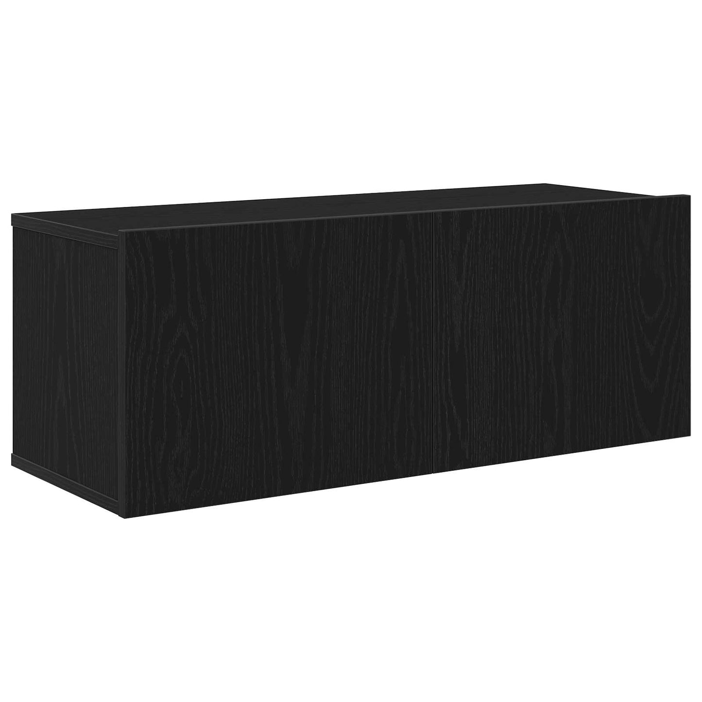 TV-Schrankset 7 pcs Schwarz Eichen-Optik 100 x 30 x 30 cm