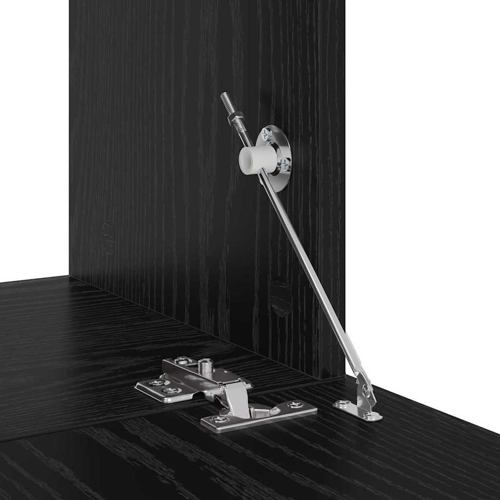 TV-Schrankset 8 pcs Schwarz Eichen-Optik Holzwerkstoff