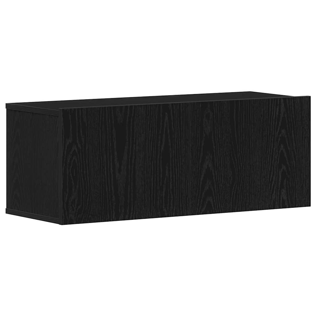 TV-Schrankset 8 pcs Schwarz Eichen-Optik Holzwerkstoff