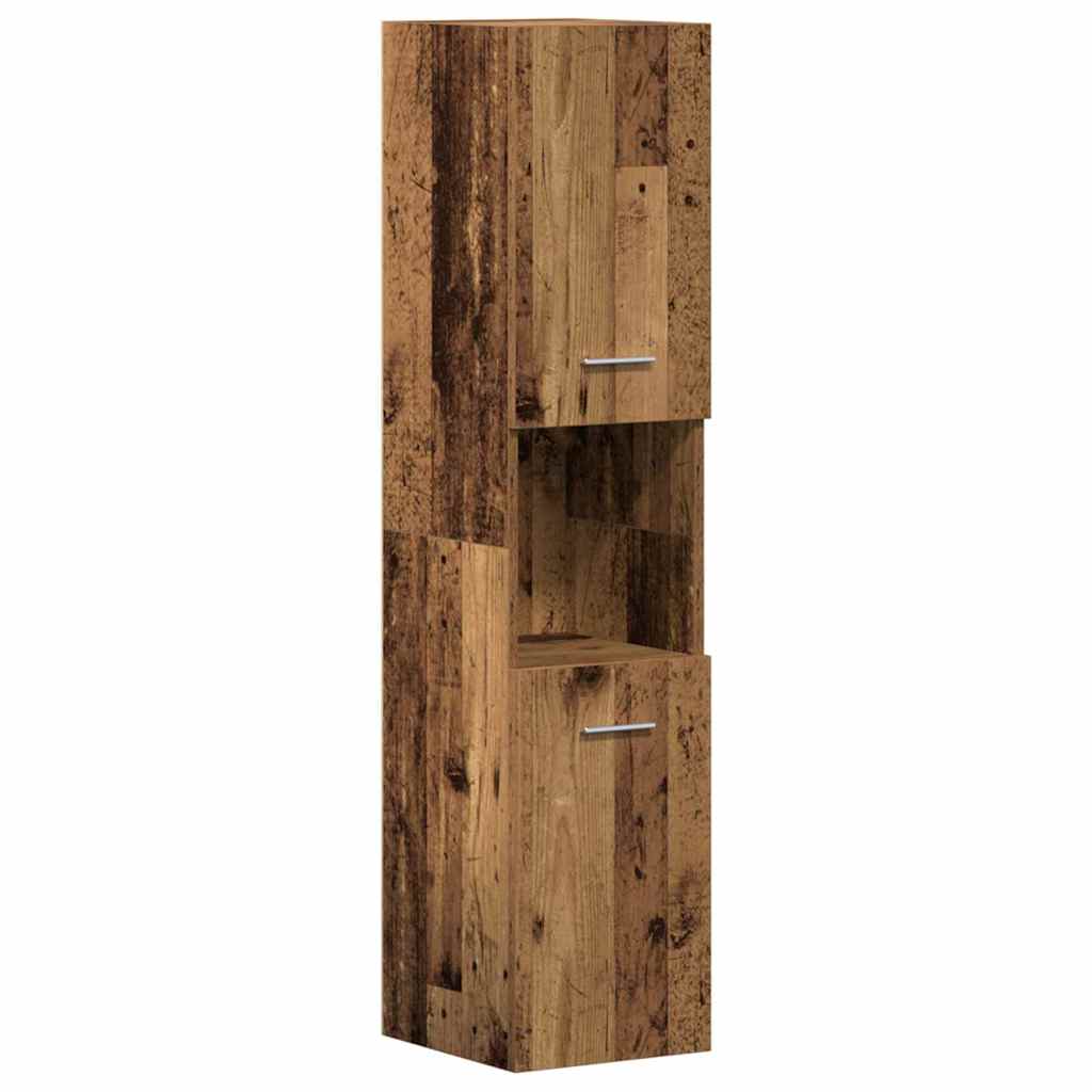 Badezimmermöbel-Set mit Regal 5 pcs Altholz Holzwerkstoff