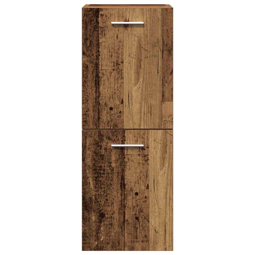 Badezimmermöbel-Set mit Regal 5 pcs Altholz Holzwerkstoff