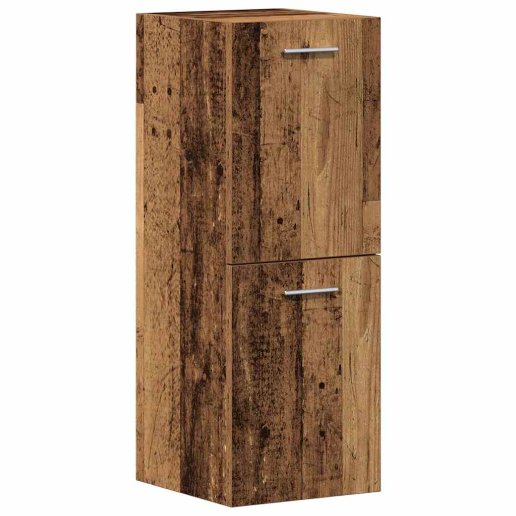 Badezimmermöbel-Set Wandmontiert 4 pcs Altholz Holzwerkstoff