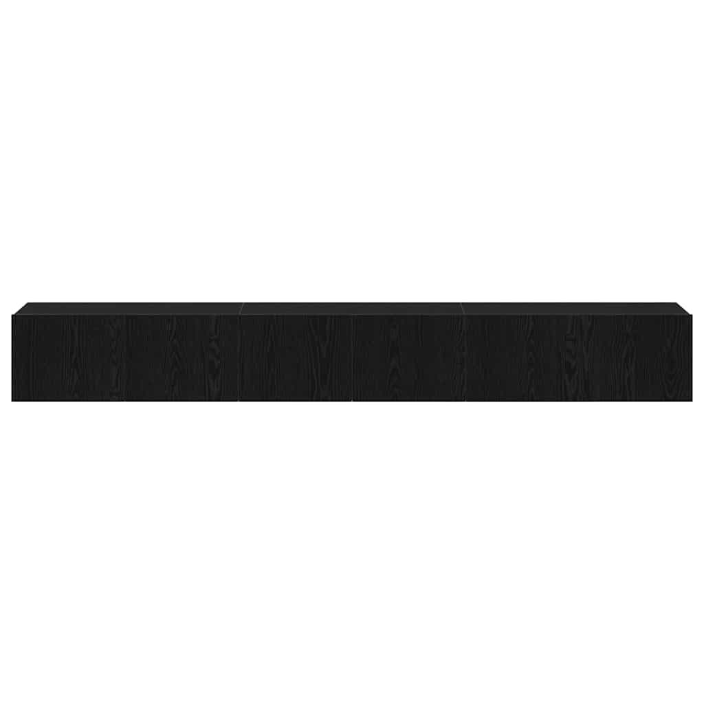 TV-Schrankset 3 pcs Schwarz Eichen-Optik 80 x 30 x 30 cm