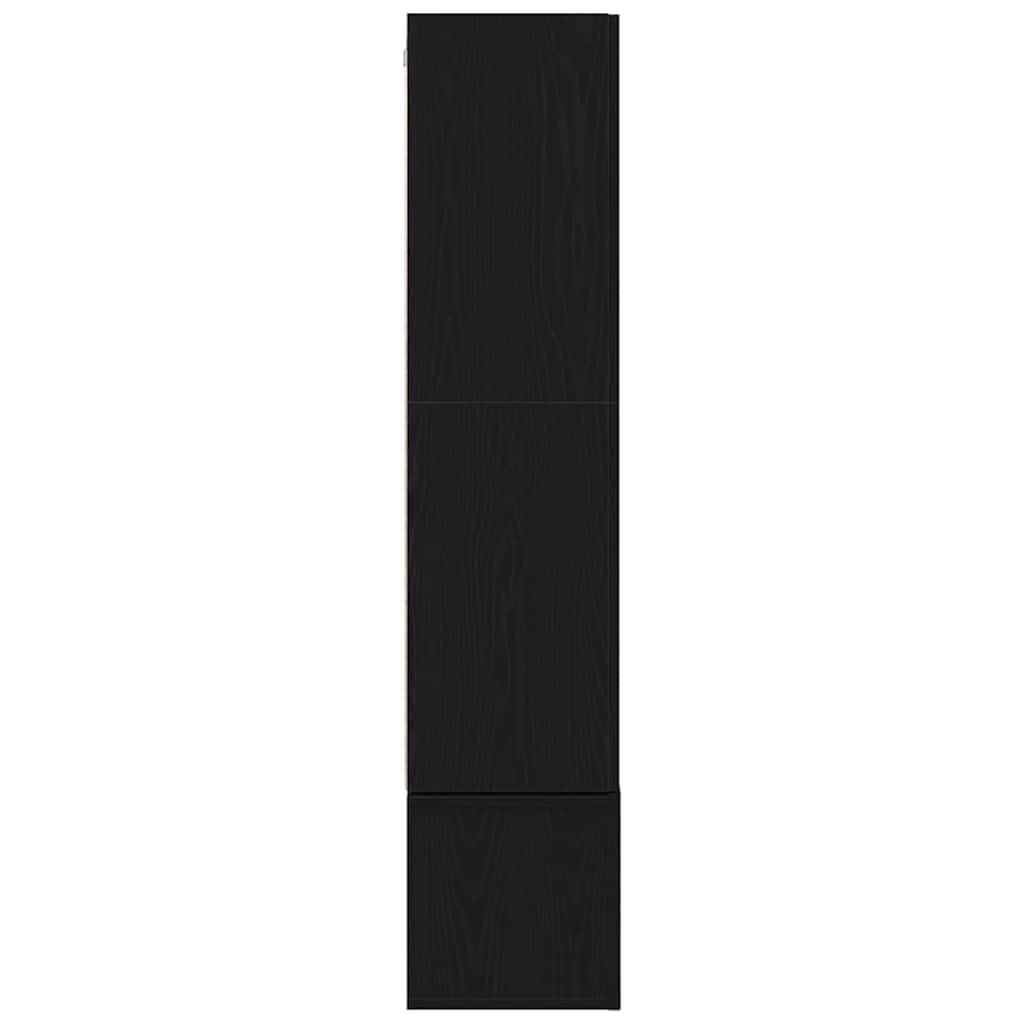 TV-Schrankset 6 pcs Schwarz Eichen-Optik Holzwerkstoff