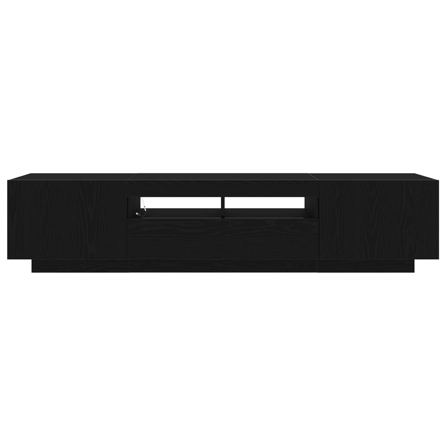 TV-Schrankset 2 pcs Schwarz 180 x 35 x 40 cm Holzwerkstoff