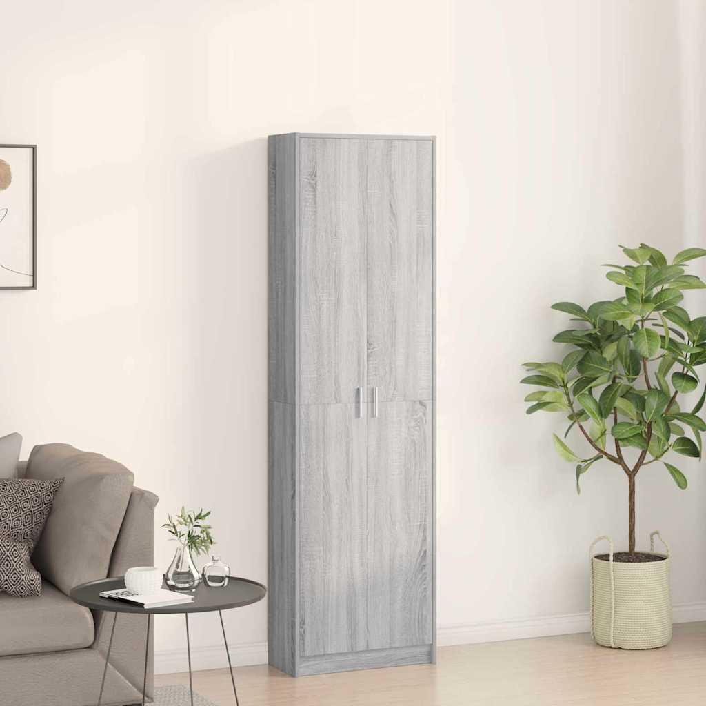 Kleiderschrank Graues Sonoma 55 x 25 x 189 cm Holzwerkstoff
