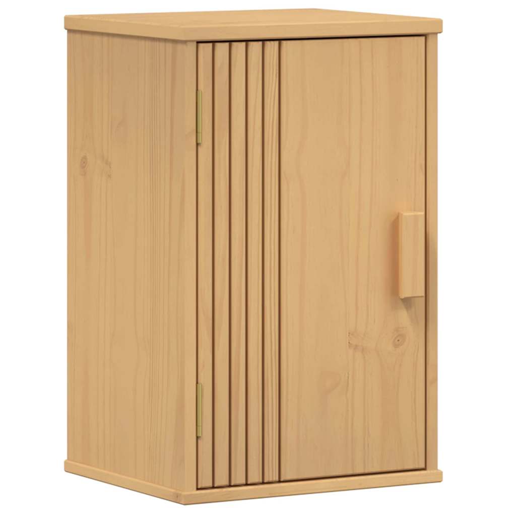 Badezimmermöbel-Set mit Regal 3 pcs Braun Massivholz Kiefer