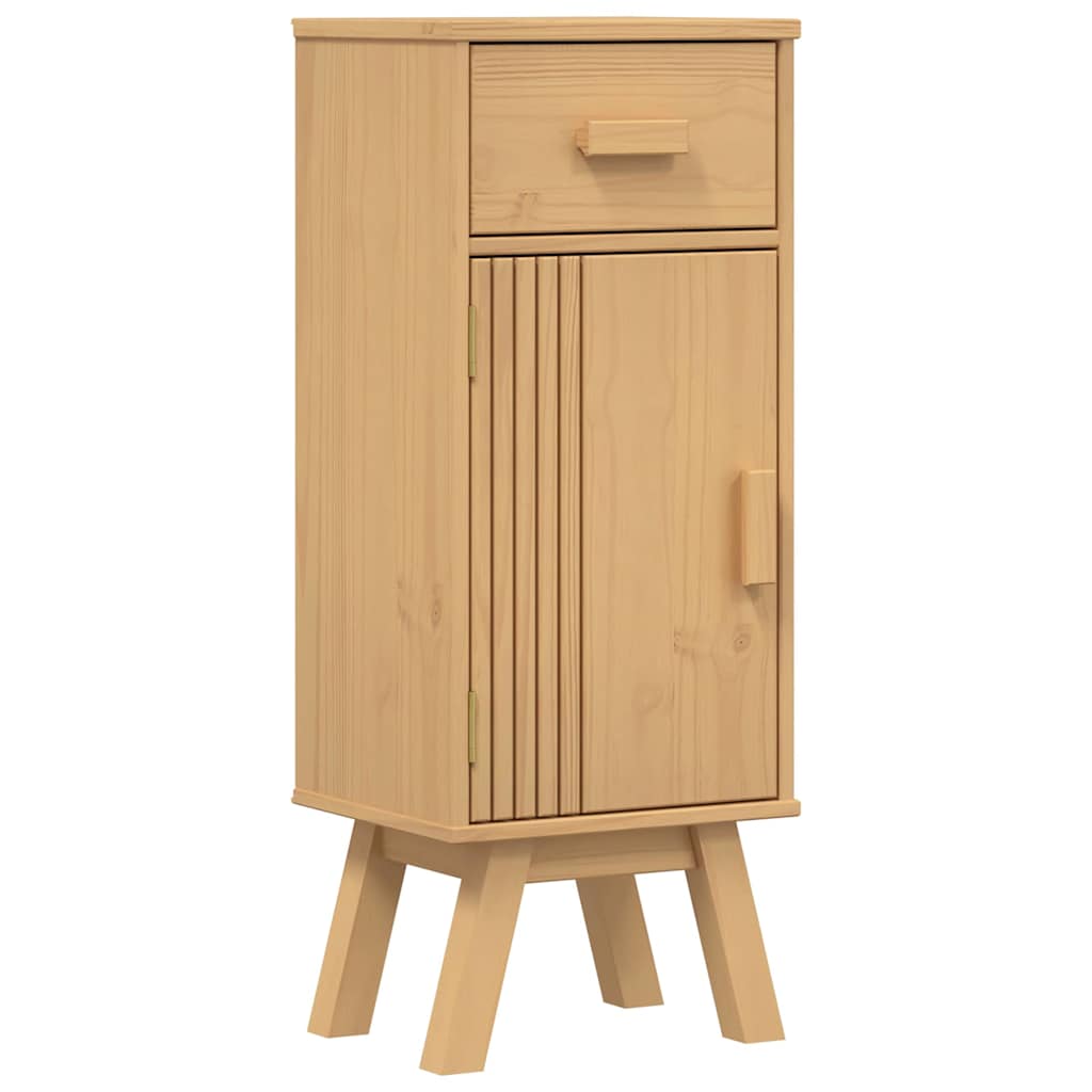 Badezimmermöbel-Set mit Regal 4 pcs Braun Massivholz Kiefer
