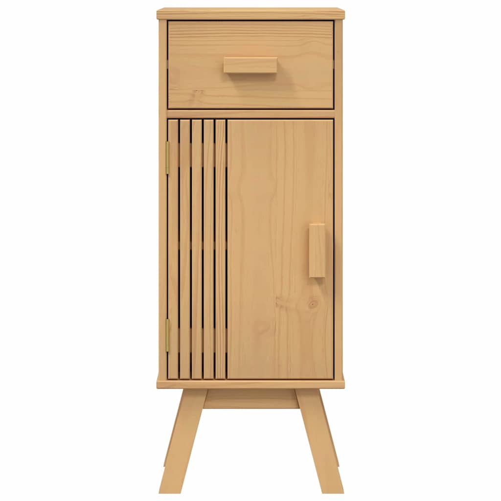 Badezimmermöbel-Set mit Regal 4 pcs Braun Massivholz Kiefer
