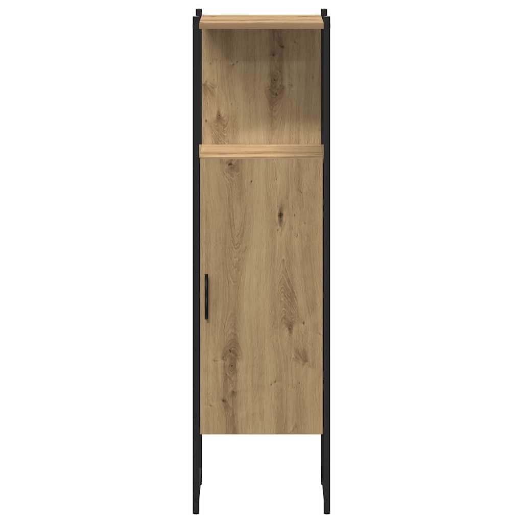 Badezimmermöbel-Set mit Regal mit Tür 3 pcs Braun Holzwerkstoff