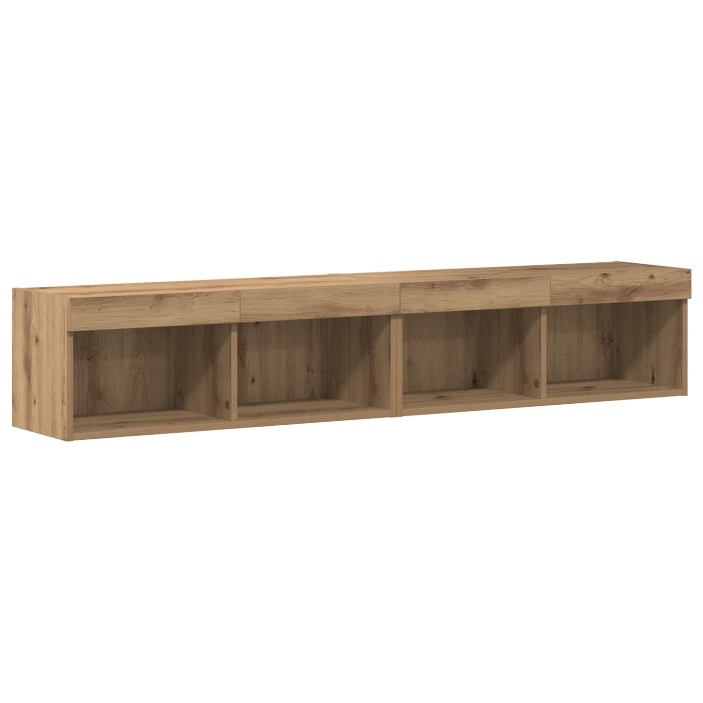 TV-Schrankset Wandmontiert 6 pcs Artisan-Eiche Holzwerkstoff