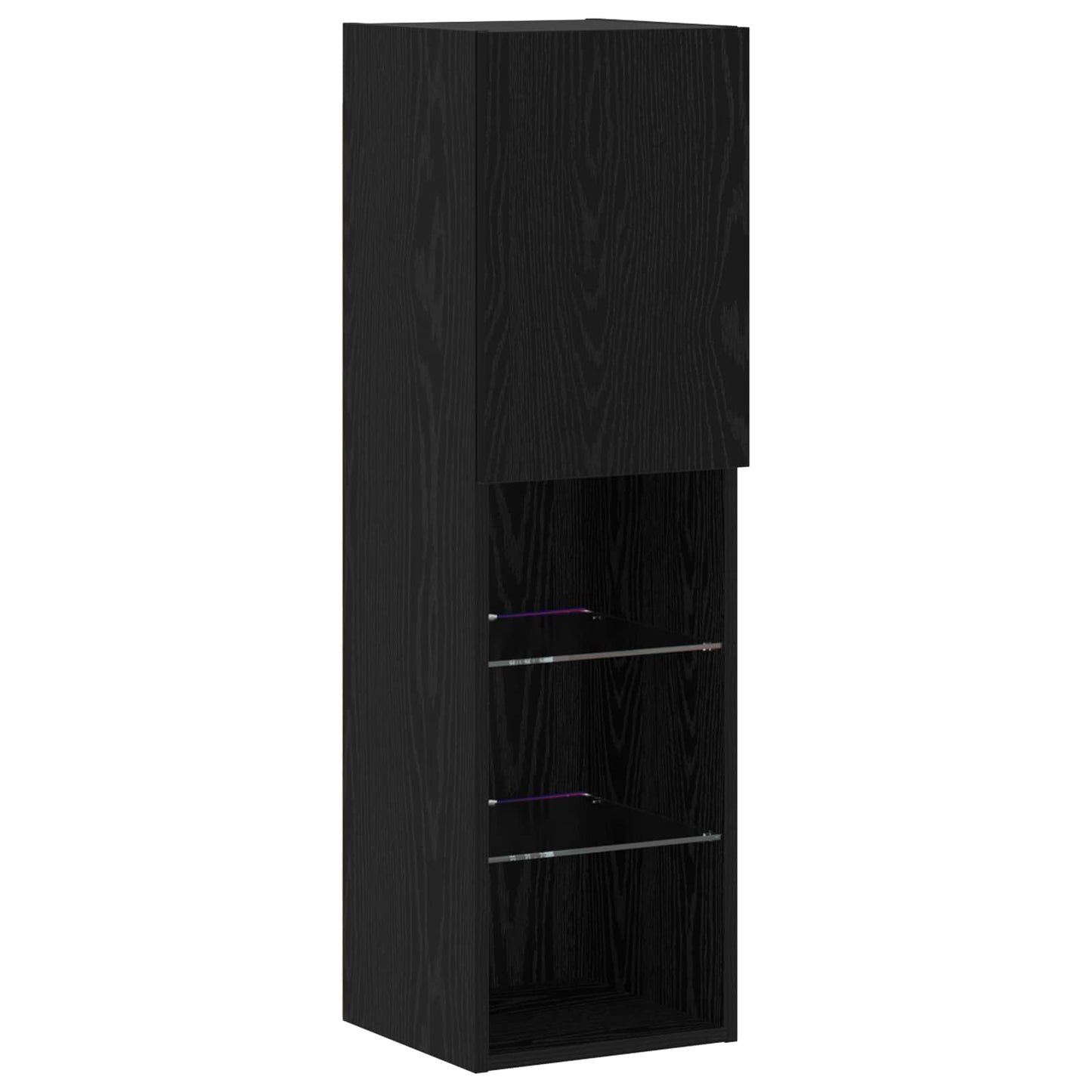 TV-Schrankset 6 pcs Schwarz Eichen-Optik Holzwerkstoff