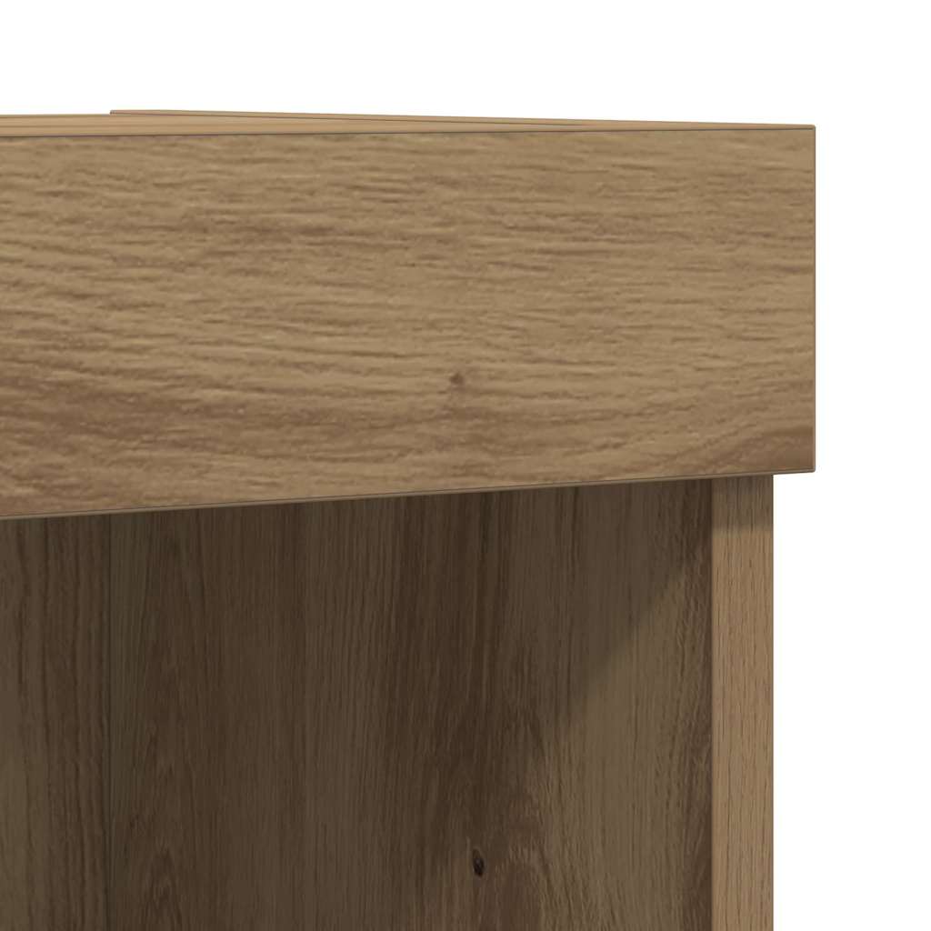 TV-Schrankset Wandmontiert 8 pcs Artisan-Eiche Holzwerkstoff