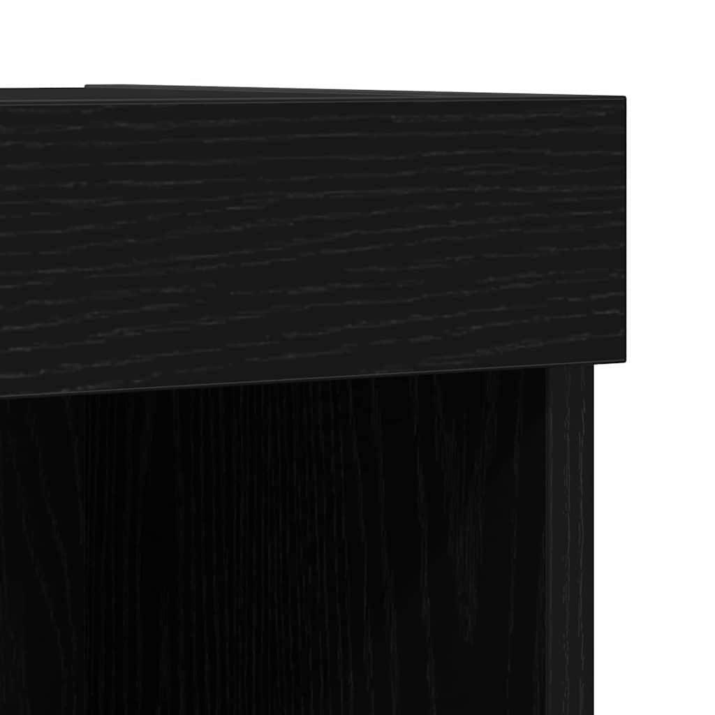 TV-Schrankset 8 pcs Schwarz Eichen-Optik Holzwerkstoff