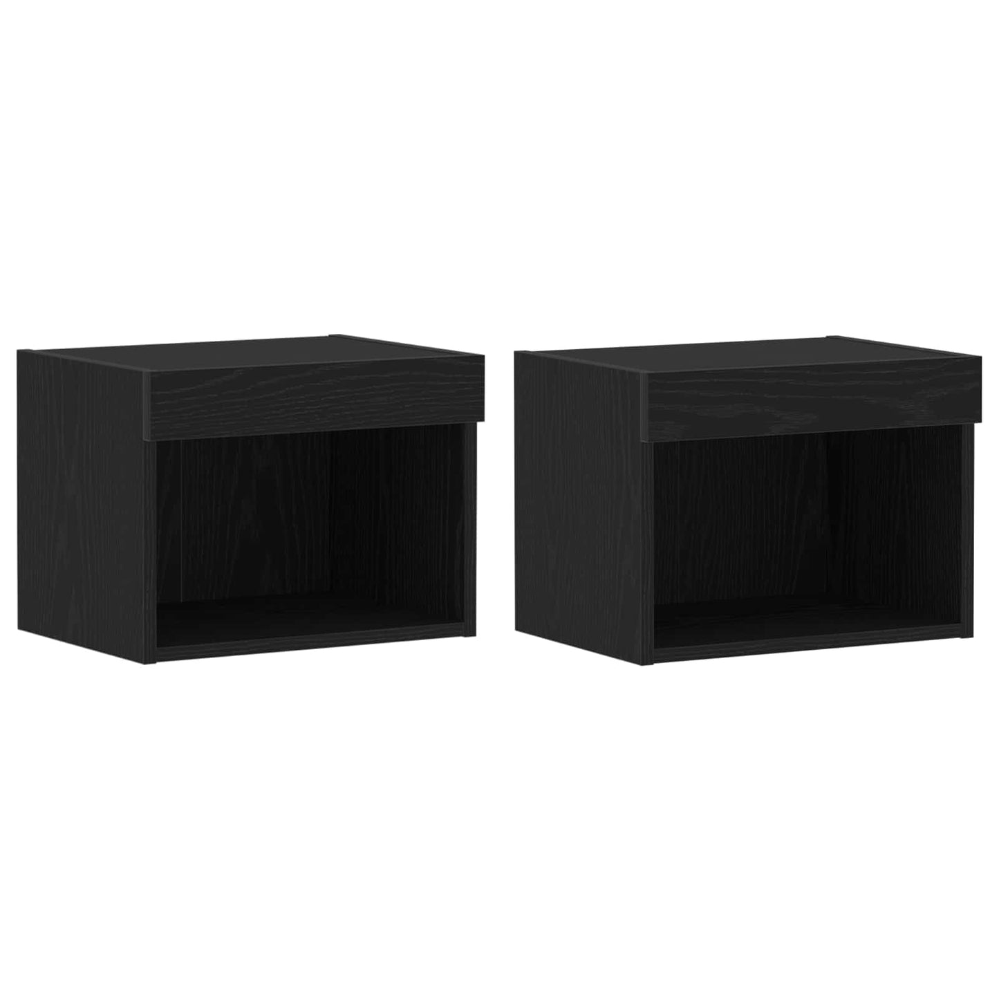 TV-Schrankset 8 pcs Schwarz Eichen-Optik Holzwerkstoff