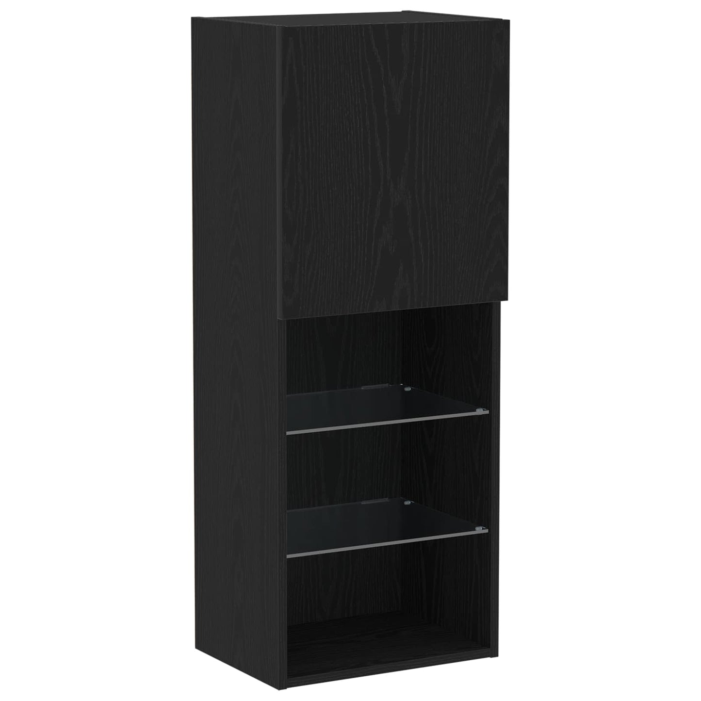 TV-Schränk 4 pcs Schwarz Eichen-Optik Holzwerkstoff