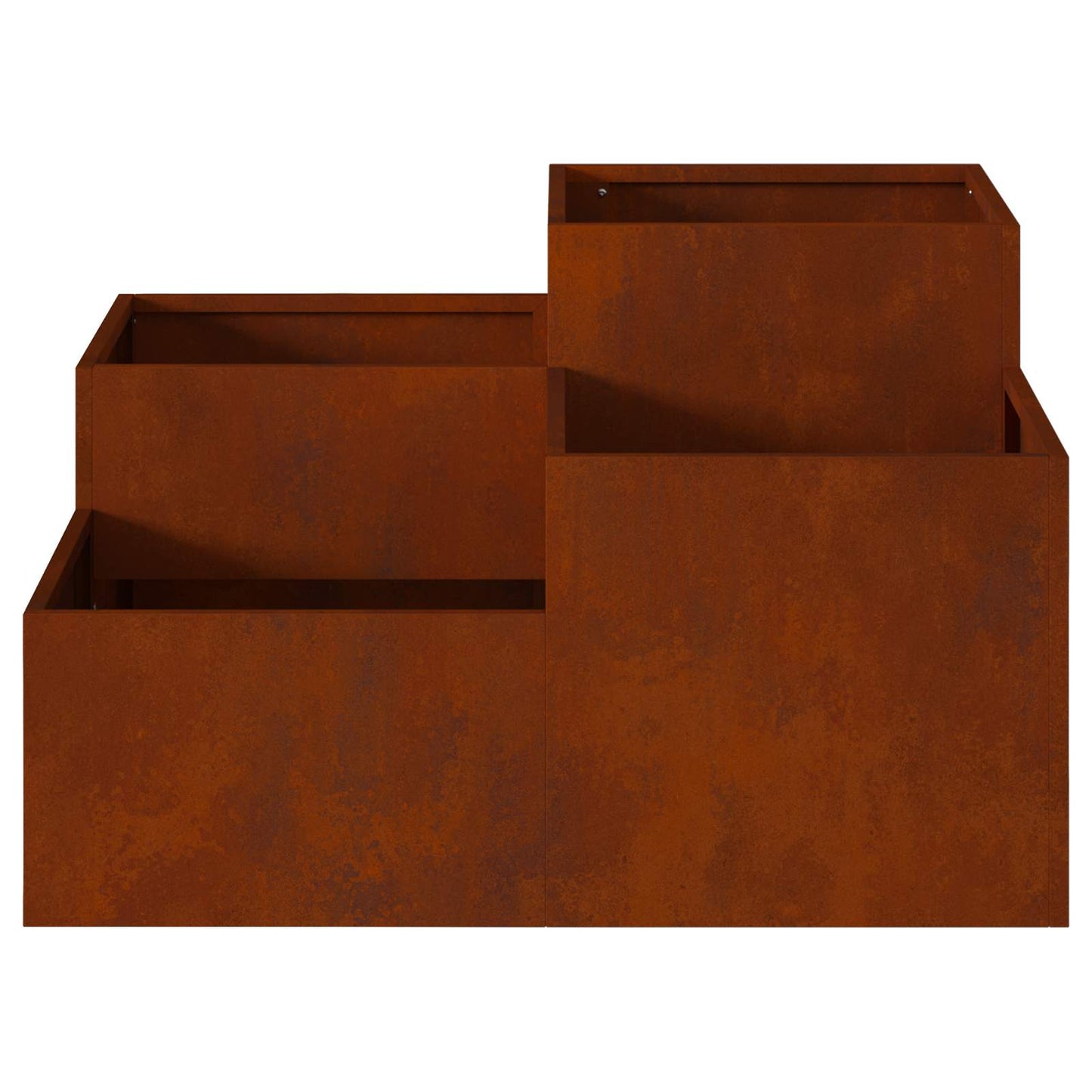 Gartenblumentopf Rostig 80 x 80 x 48 cm Wetterfeststahl