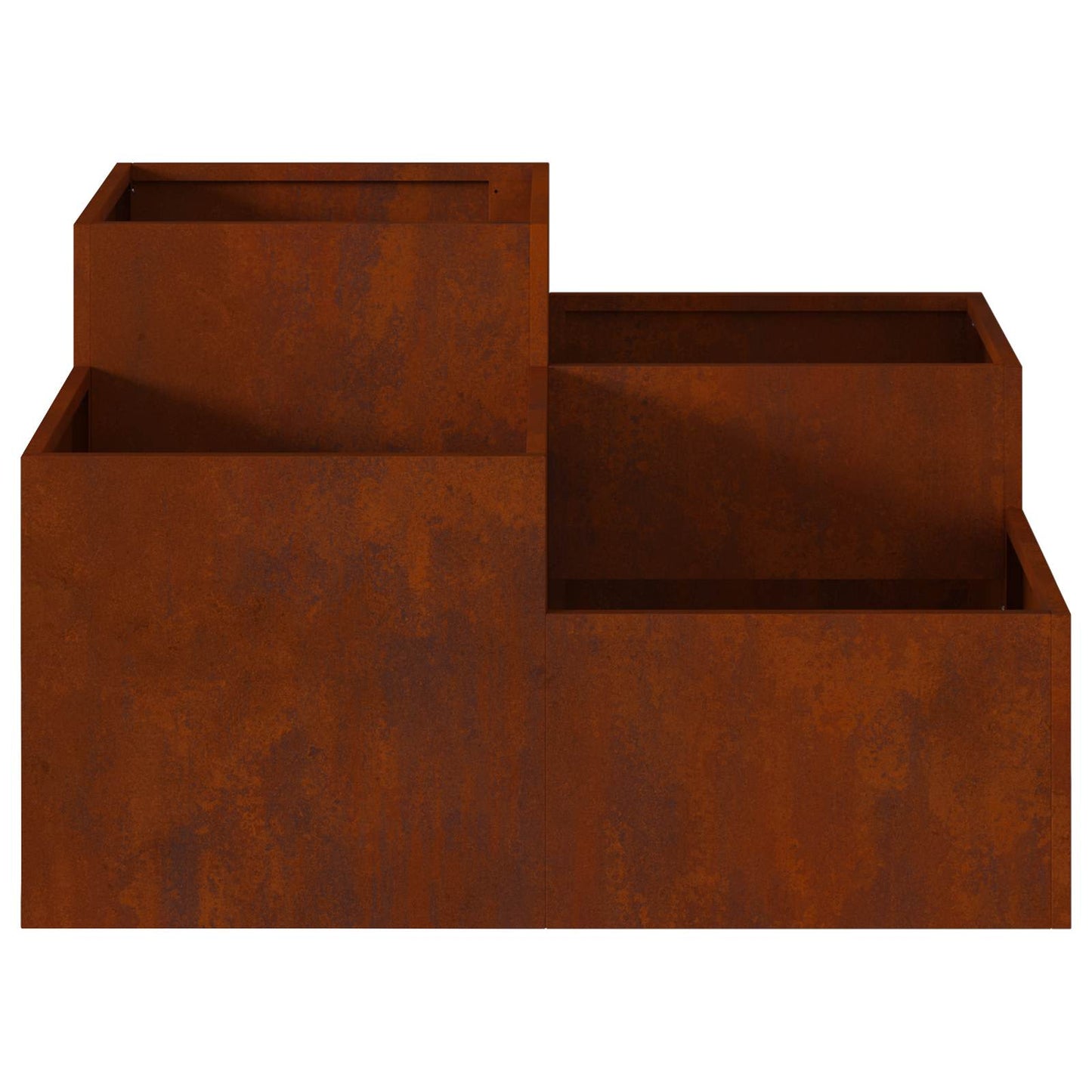 Gartenblumentopf Rostig 80 x 80 x 48 cm Wetterfeststahl