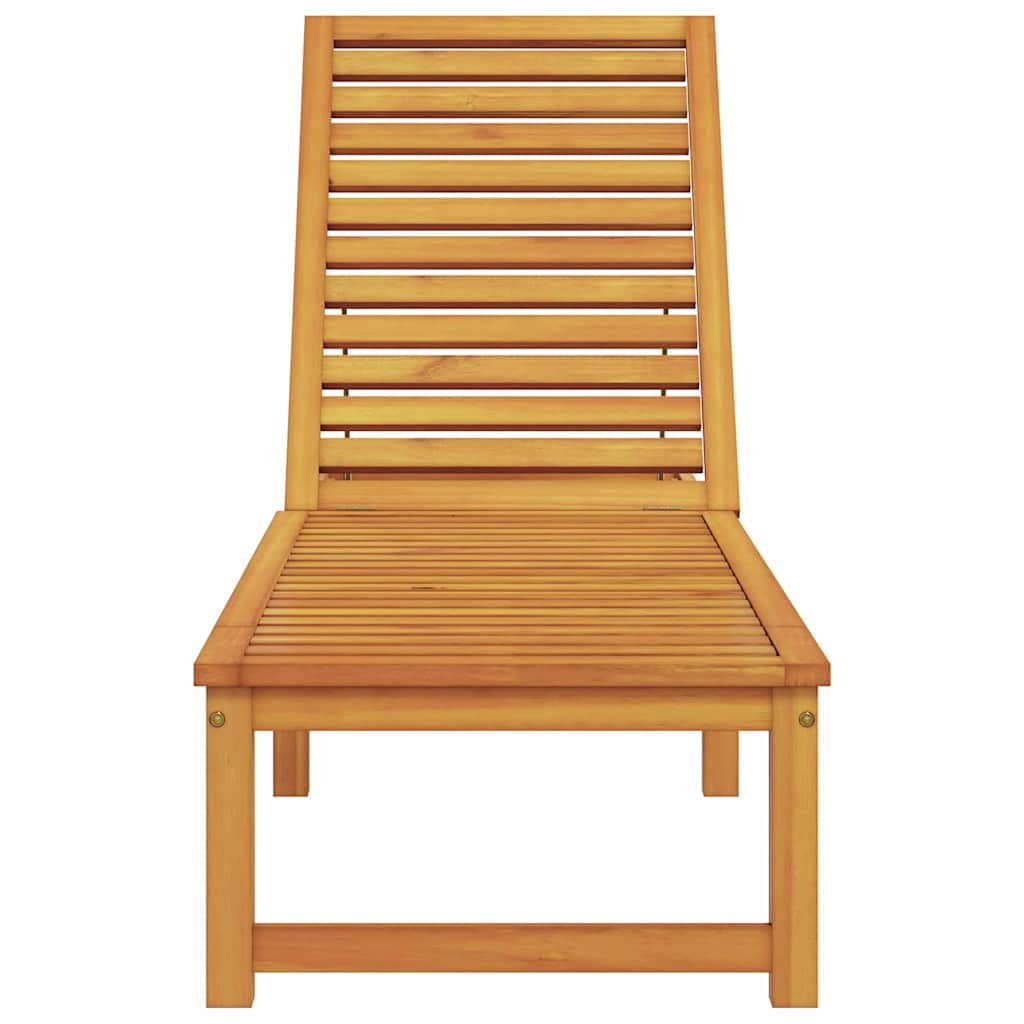 Sonnenliege Braun 202 x 53 x 89 cm Massivholz Akazie