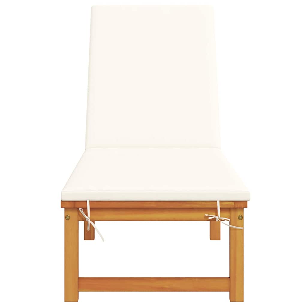 Sonnenliege Braun 202 x 53 x 89 cm Massivholz Akazie