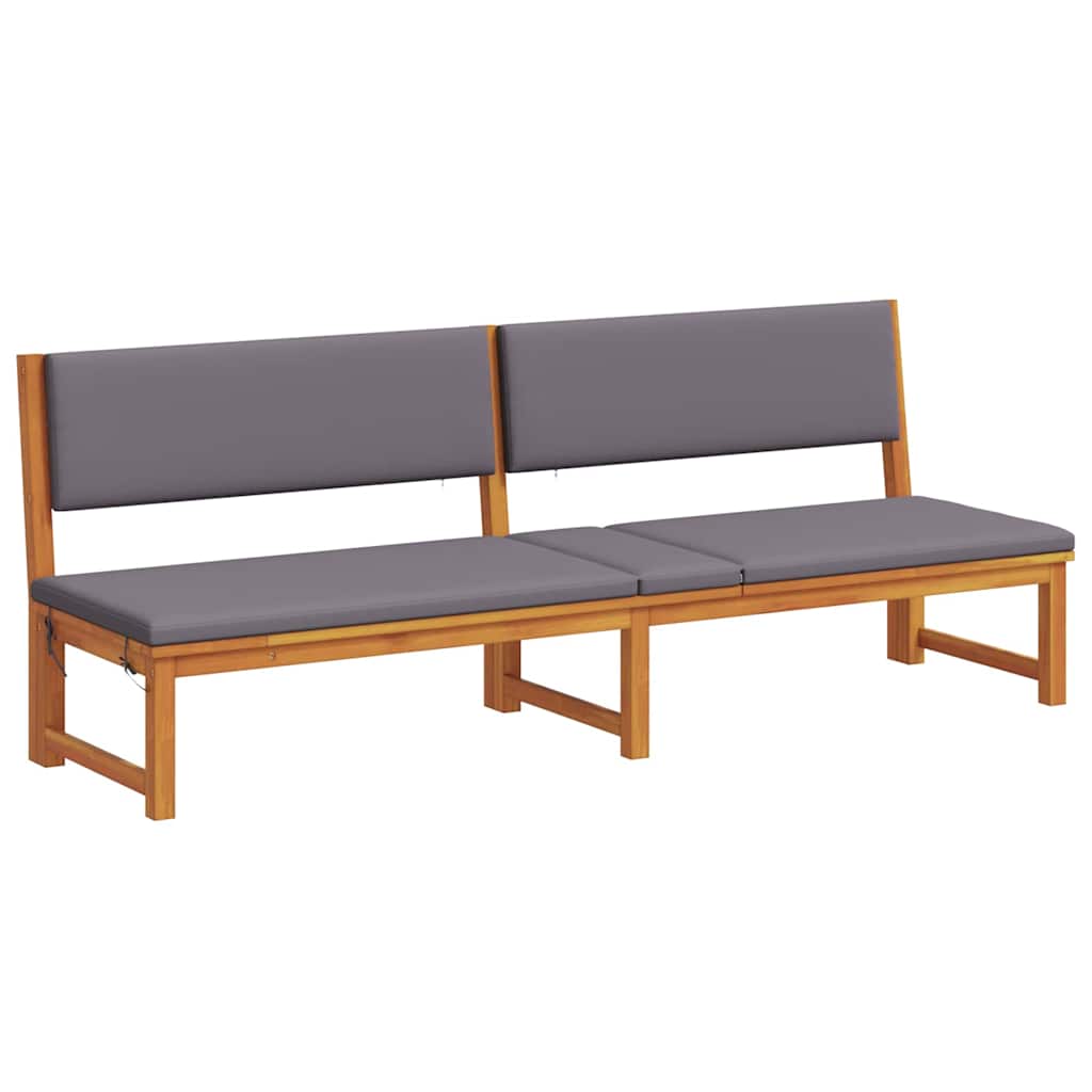 Sonnenliege Öl-Natur 200 x 57 x 75cm Massivholz Akazie