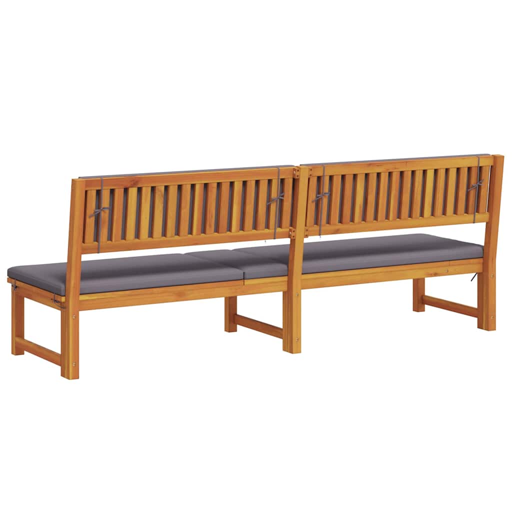 Sonnenliege Öl-Natur 200 x 57 x 75cm Massivholz Akazie