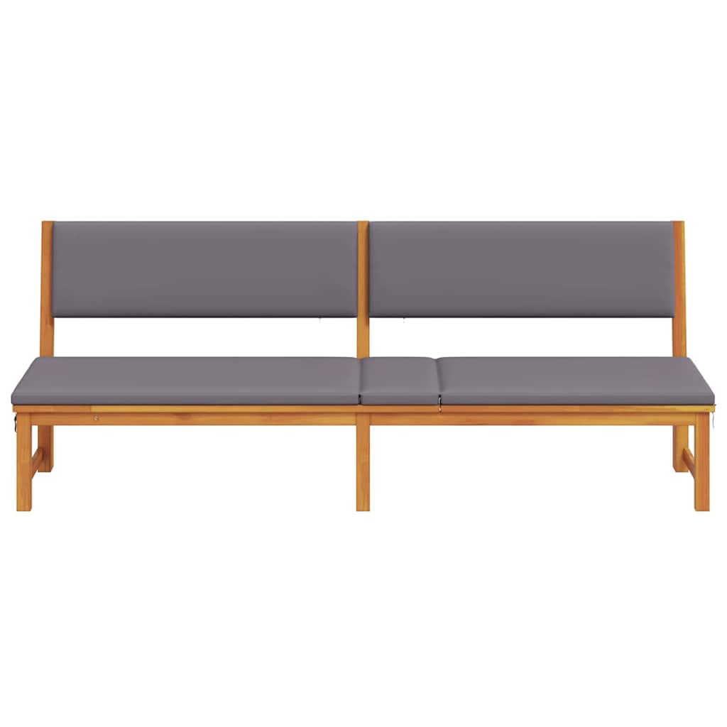 Sonnenliege Öl-Natur 200 x 57 x 75cm Massivholz Akazie