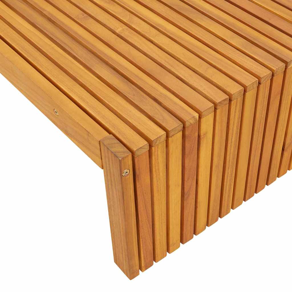 Sonnenliege Öl-Natur 200 x 55 x 94 cm Massivholz Akazie